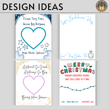 Personalized DIY Canvas Kit Add Your Own Design And Finish At Home For Personalized Wall Art And Home Decor