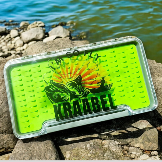 Waterproof Silicone Fly Fishing Tackle Box Holds Up To 134 Flies, Compact Durable Organizer For Anglers, Personalized Option Available