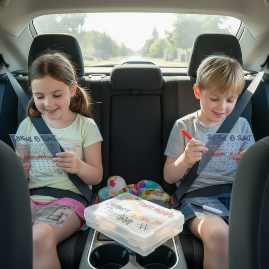 Road Trip Dry Erase Game Set For Kids And Families, Screen Free Travel Activity For Car Rides And Camping, Reusable And Travel Ready