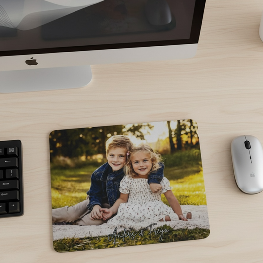 Personalized Photo Mouse Pad Add Your Picture On Neoprene Comfort With Non Slip Rubber Base For Gifts Or Home Office