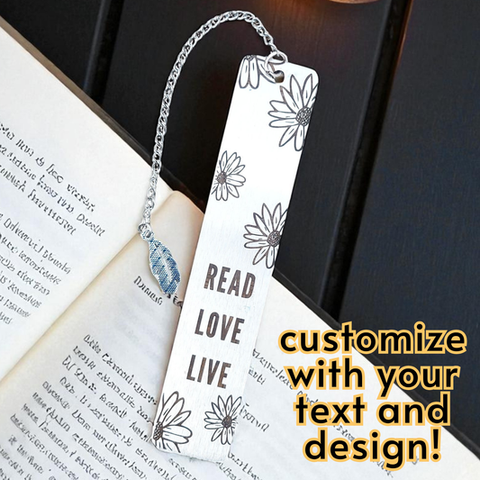 Personalized Stainless Steel Bookmark — 5 x 1 Inch Slim Metal Page Holder For Book Lovers, Teachers, And Graduates — Durable, Rust-Proof Reading Accessory With Name, Initials, Or Quote