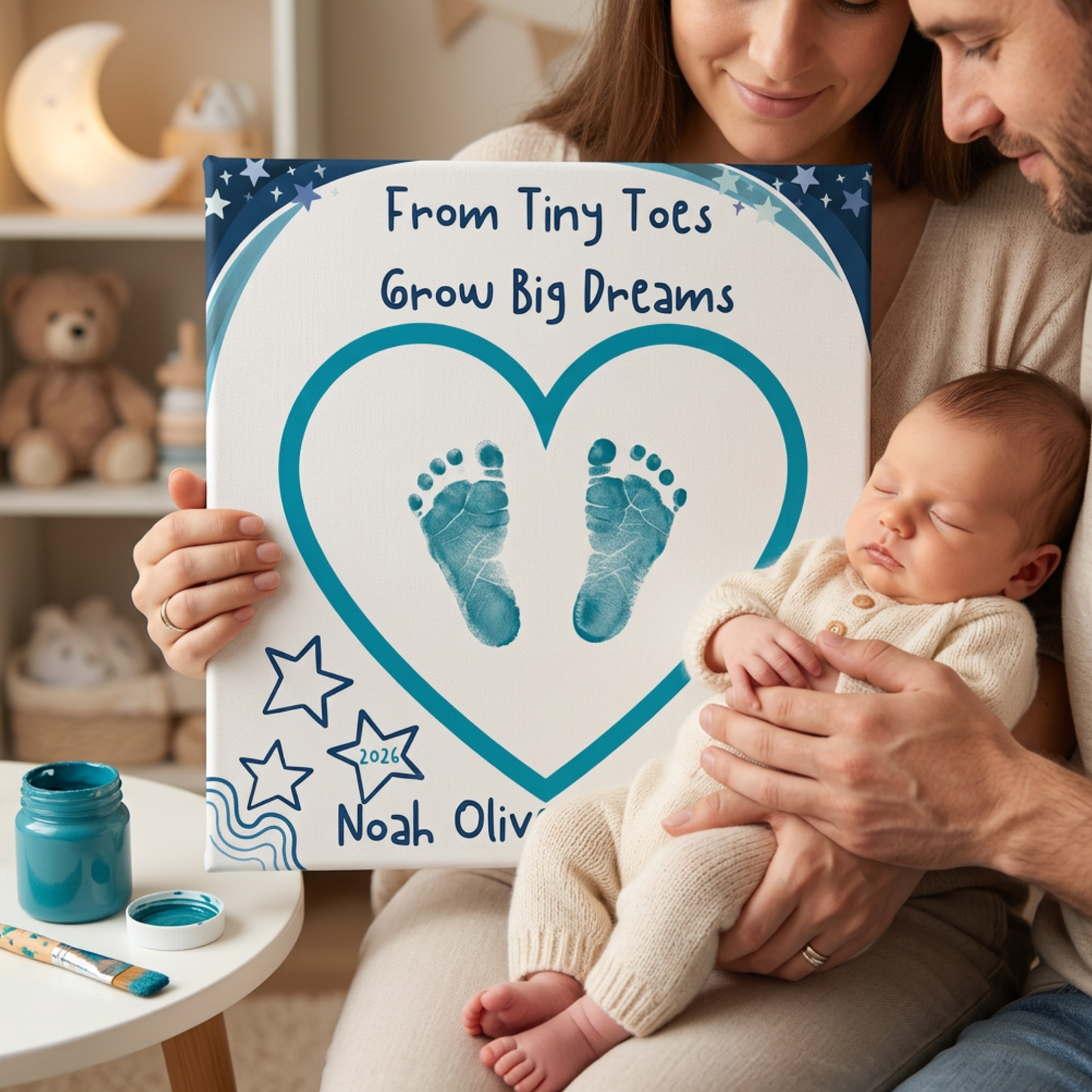 Personalized DIY Canvas Kit Add Your Own Design And Finish At Home For Personalized Wall Art And Home Decor