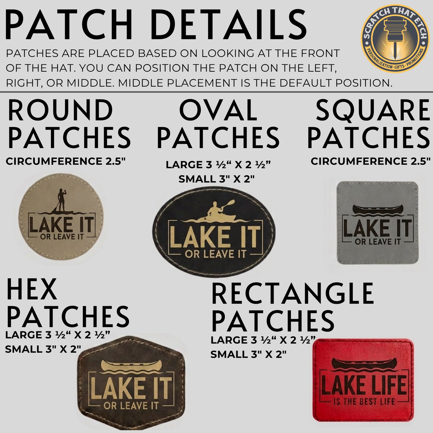Personalized Lake Life Paddleboard Patch Hats Design, Richardson 112 Trucker Hat, Custom Logo Snapbacks, Beanies, Relaxed/ Casual Hat Choice