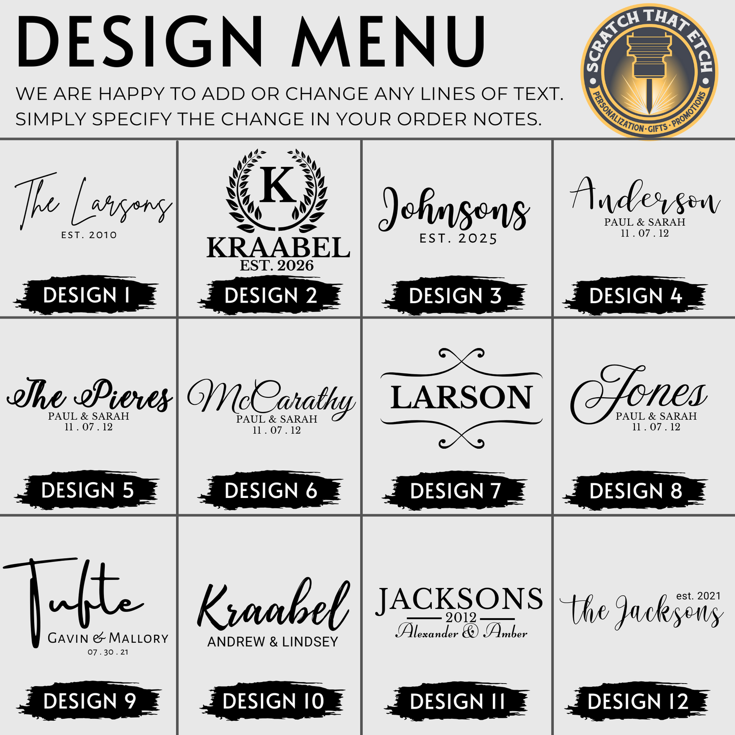 Personalized Bamboo Or Acacia Chopping Block Cutting Board, Thick Sturdy And Solid Charcuterie And Serving Board In Medium Or Large, Family Name Kitchen Decor