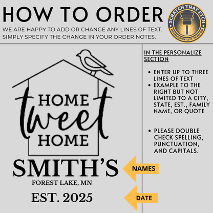 Personalized Premium Eastern Red Cedar Birdhouse Made In USA For Housewarming, Birdwatchers And Realtor Closing