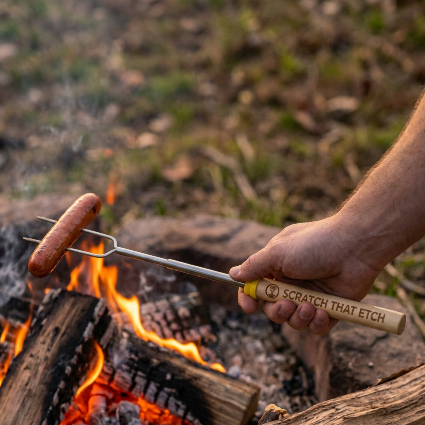 Personalized Scouting Roasting Sticks, Troop Campfire Skewer, Custom Camping Gift, Scout Troop Bonfire Favor, Reusable Marshmallow Stick