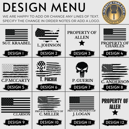 Personalized Weatherproof Steel Ammo Can For .30 Or .50 Caliber, Military Style Storage Box For Ammo, Range Gear, And Keepsakes