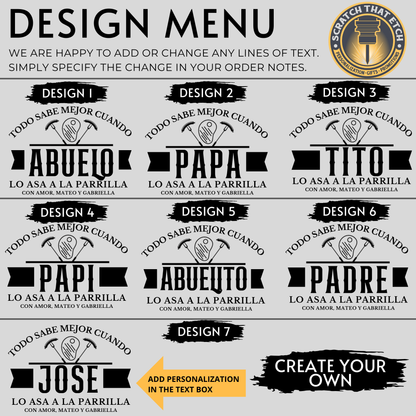 Personalized Bamboo Or Acacia Cutting Board With Handle For Abuelo - Customized 'Abuelo' Charcuterie And Kitchen Serving Board, Thoughtful Birthday, Father's Day, Or Christmas Gift, Durable Handcrafted Board For Daily Meal Prep And Appetizer Serving