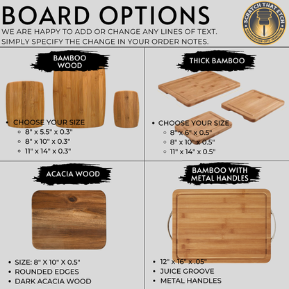 Personalized La Cocina De Nuestra Cutting Board For Abuela Abuelita Tita Mama Keepsake for Mothers Day Kitchen Decor Spanish Serving Board
