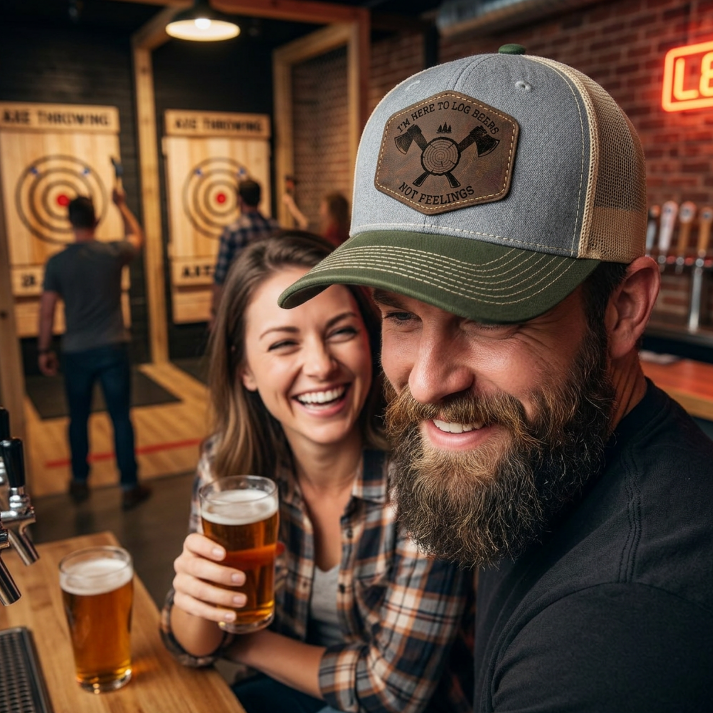 Personalized Lumberjack Festival Hat, Lumberjack Days Trucker Hat, Custom Richardson 112 Hat and Signature Hats FOUR Designs To Choose From