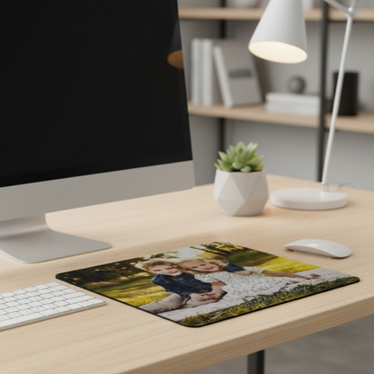Personalized Photo Mouse Pad Add Your Picture On Neoprene Comfort With Non Slip Rubber Base For Gifts Or Home Office