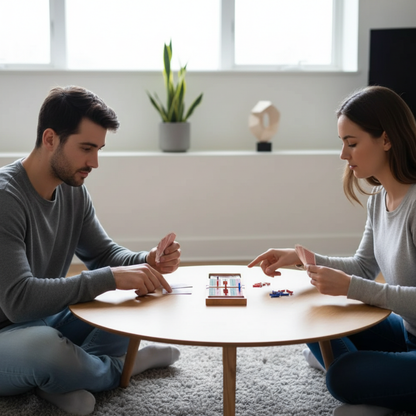 Folding Cribbage Board With Cards And Pegs Portable Travel Cribbage Game Set For Home And Game Night