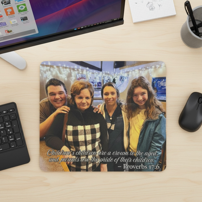 Personalized Photo Mouse Pad Add Your Picture On Neoprene Comfort With Non Slip Rubber Base For Gifts Or Home Office
