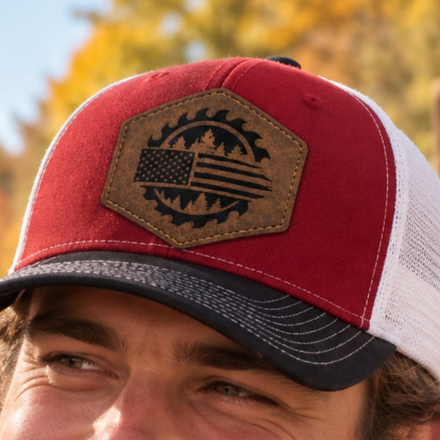 Custom Lumberjack Feel Safe Hat, Lumberjack Days Trucker Hat, Custom Richardson 112 Hat & Signature Hats FOUR Designs To Choose From