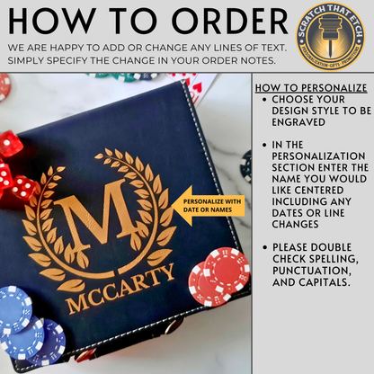 Premium 100 Piece Poker Set In Multiple Colors With leather Case, Clay Composite Chips, Playing Cards, Dealer Button, And Optional Personalized Case