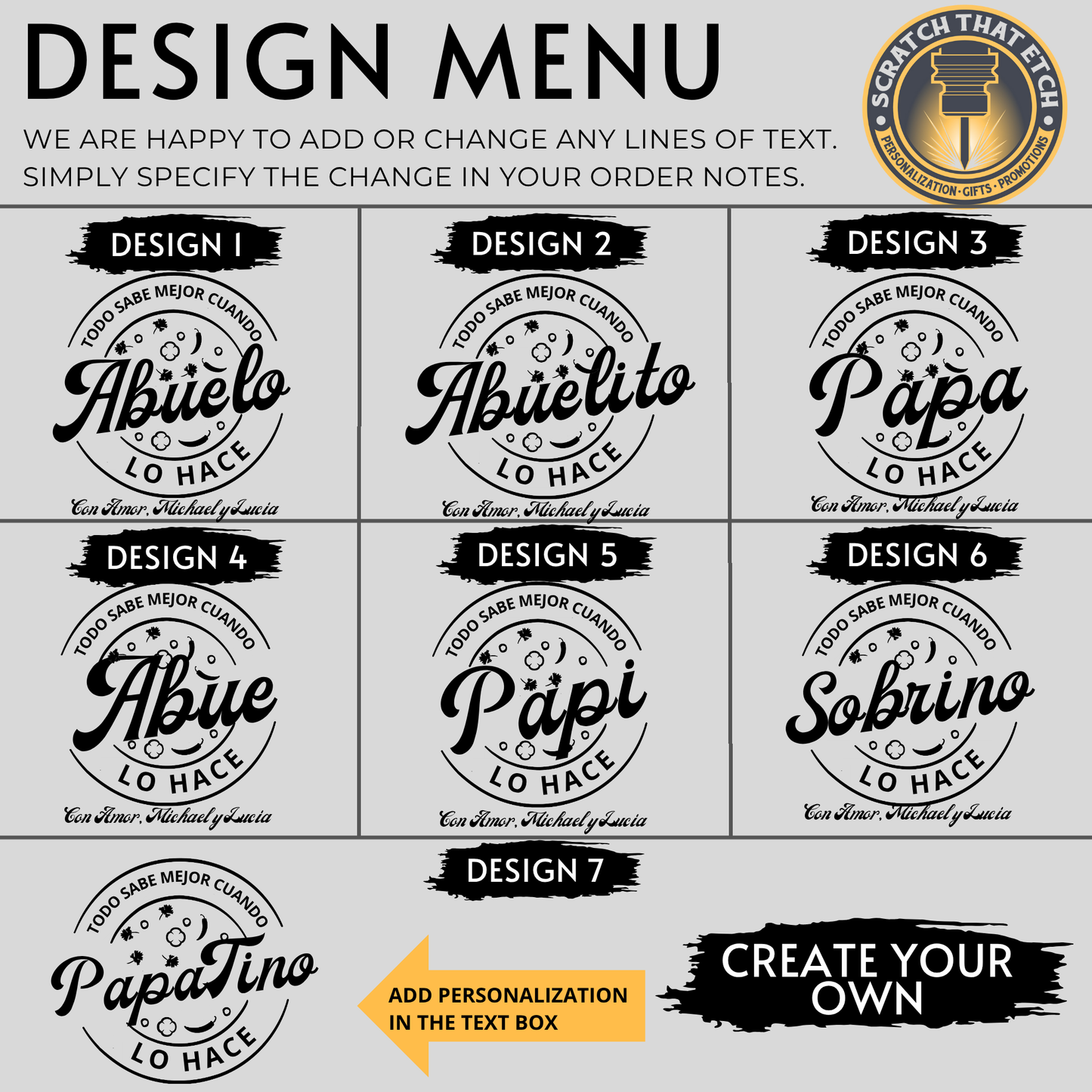 Abuelo Lo Hace Personalized Cutting Board In Bamboo Or Acacia — Spanish Kitchen Decor And Durable Serving Board For Father's Day, Birthday, Or Christmas — Heartfelt Keepsake For Grandpa