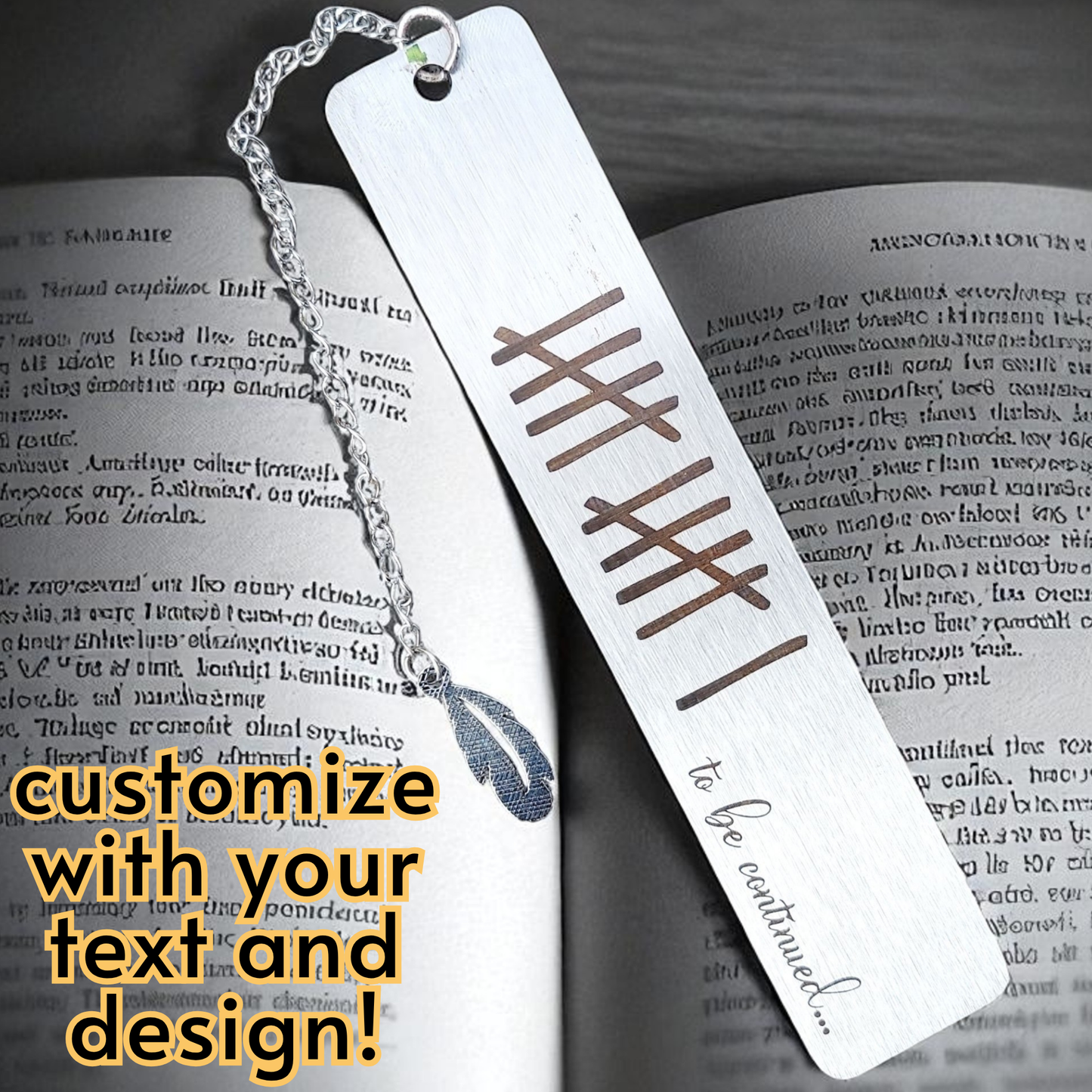 Personalized Stainless Steel Bookmark — 5 x 1 Inch Slim Metal Page Holder For Book Lovers, Teachers, And Graduates — Durable, Rust-Proof Reading Accessory With Name, Initials, Or Quote