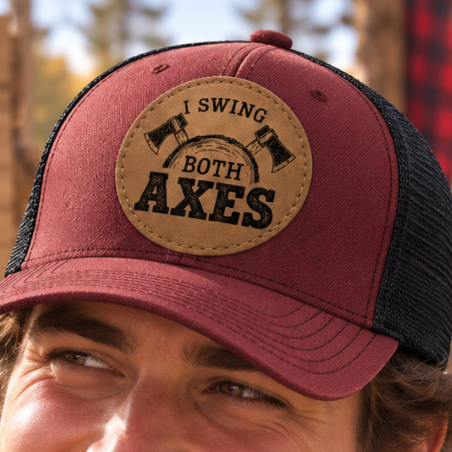 Custom Lumberjack Large Log Stand Tall Hat- Lumberjack Days Trucker Hat, Custom Richardson 112 Hat & Signature Hats FOUR Designs