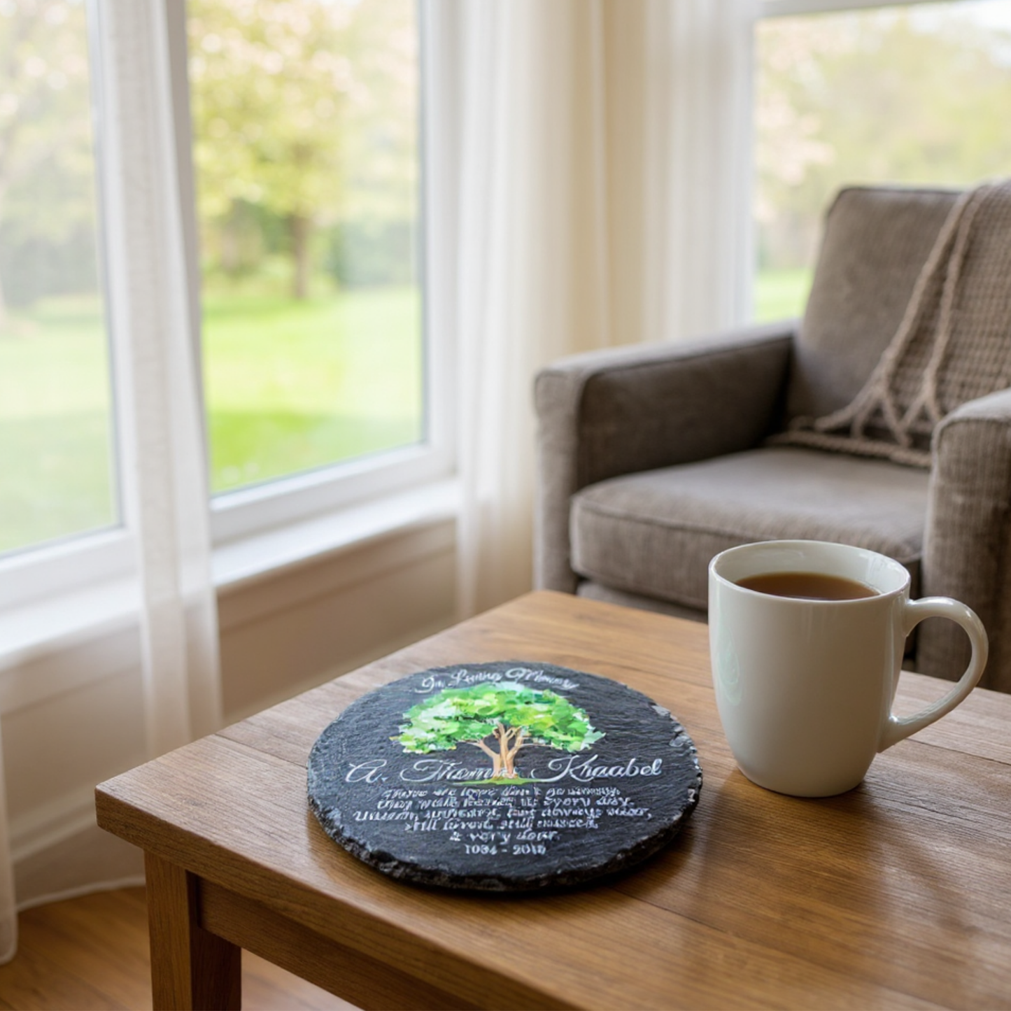 Personalized Memorial Bereavement Stone For Indoor Or Outdoor Display — Multiple Size Options And Extremely Durable Keepsake To Honor Loved Ones With Timeless Remembrance