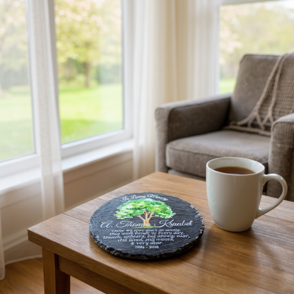 Personalized Memorial Bereavement Stone For Indoor Or Outdoor Display — Multiple Size Options And Extremely Durable Keepsake To Honor Loved Ones With Timeless Remembrance