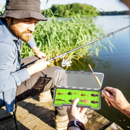 Waterproof Silicone Fly Fishing Tackle Box Holds Up To 134 Flies, Compact Durable Organizer For Anglers, Personalized Option Available