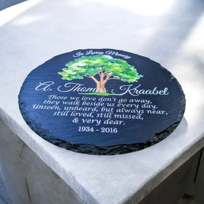 Personalized Memorial Bereavement Stone For Indoor Or Outdoor Display — Multiple Size Options And Extremely Durable Keepsake To Honor Loved Ones With Timeless Remembrance