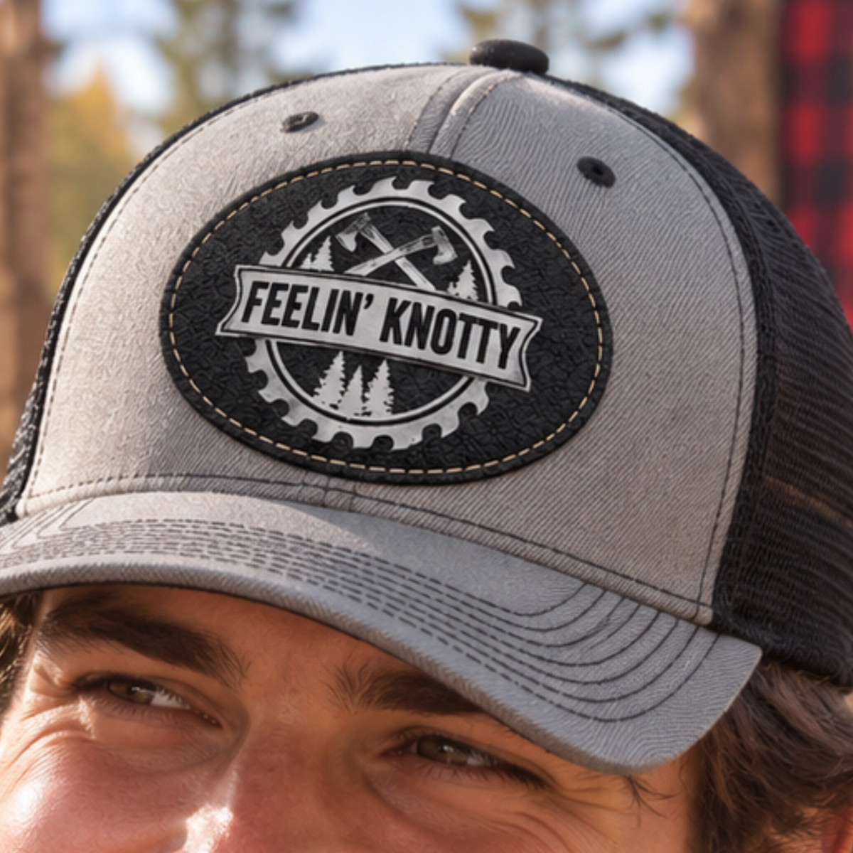 Custom Lumberjack Feel Safe Hat, Lumberjack Days Trucker Hat, Custom Richardson 112 Hat & Signature Hats FOUR Designs To Choose From