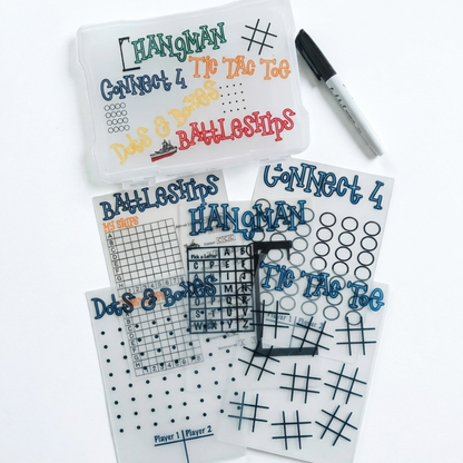 Road Trip Dry Erase Game Set For Kids And Families, Screen Free Travel Activity For Car Rides And Camping, Reusable And Travel Ready
