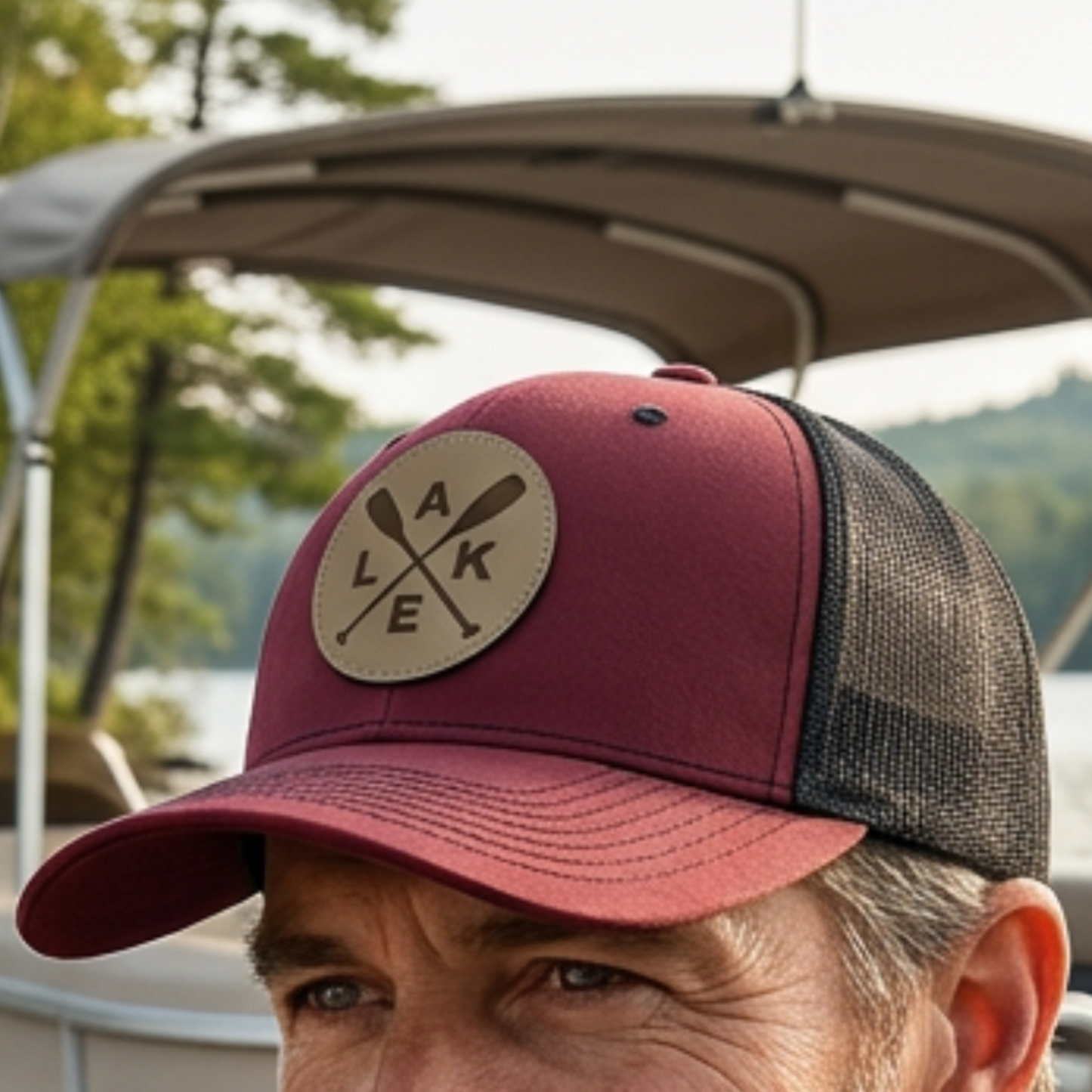 Personalized Lake Life Patch Hats, Richardson 112 Trucker Hat, Custom Logo Snapbacks, Beanies, Relaxed & Casual Hats with Patch, Fathers Day
