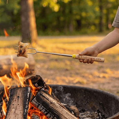 Personalized Telescoping Roasting Stick Skewer Extend To 30 Inch For Fire Pit And Bonfire Backyard Gatherings Roast Marshmallows Hot Dogs Pizza Rolls Pineapple Chunks Bulk Sets Available