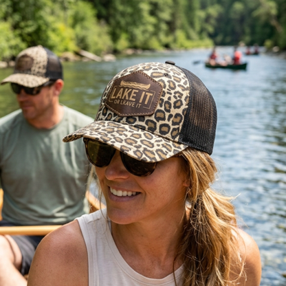 Personalized Lake Life Paddleboard Patch Hats Design, Richardson 112 Trucker Hat, Custom Logo Snapbacks, Beanies, Relaxed/ Casual Hat Choice