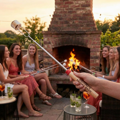 Personalized Girls Weekend Roasting Sticks, Bachelorette Bonfire Skewer, Glamping Campfire Gift, Bridesmaid Party Favor, S’mores Stick
