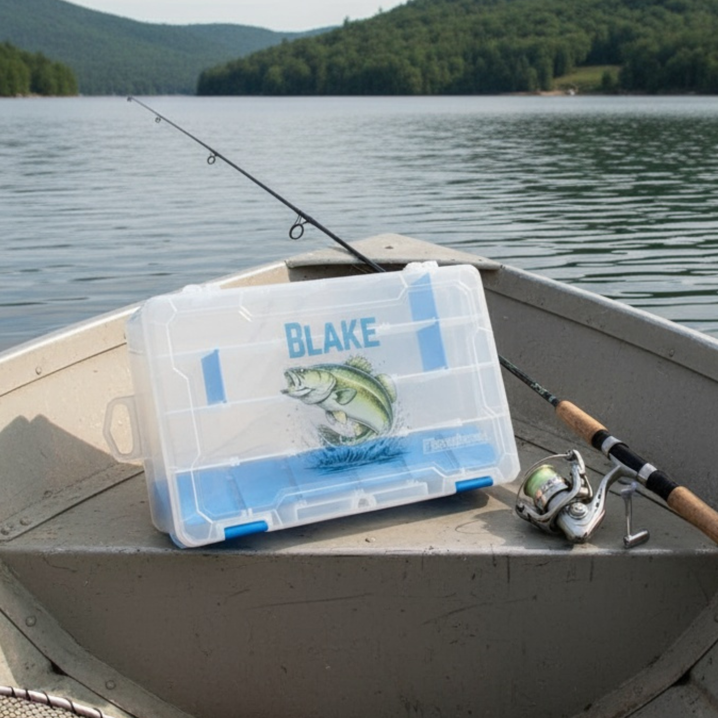 18 Compartment Fishing Tackle Box Multiple Sizes Available Water Resistant Organizer With Adjustable Dividers Durable ABS Plastic Secure Lacthes Clear Lid Personalized Label Option Fishing Gear Storage