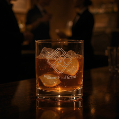 Personalized 10 oz Whiskey Glasses — Design Your Own Whiskey Glass For Bourbon, Scotch, And Old Fashioned Cocktails — Lead-Free Barware For Home Bars, Groomsmen, And Anniversaries