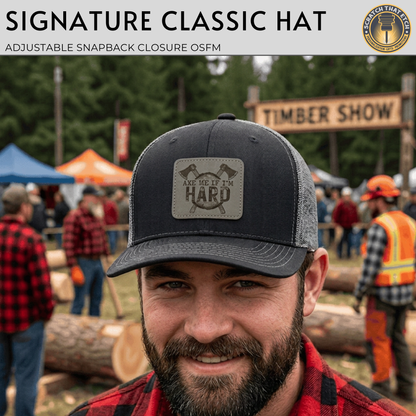 Personalized Lumberjack Festival Patch Hat, Custom Richardson 112 Trucker Hat, Lumberjack Days Gift, 4 Designs To Choose From
