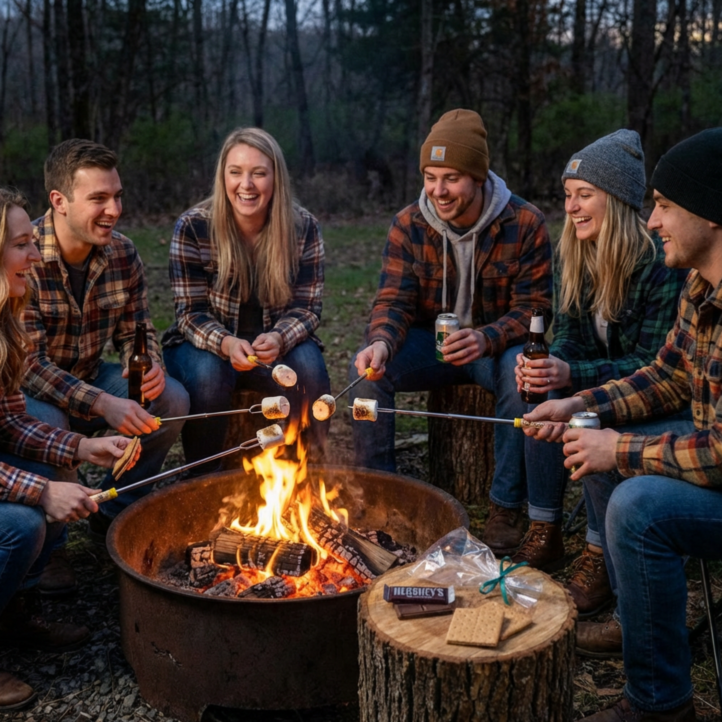 Personalized Telescoping Roasting Stick Skewer Extend To 30 Inch For Fire Pit And Bonfire Backyard Gatherings Roast Marshmallows Hot Dogs Pizza Rolls Pineapple Chunks Bulk Sets Available