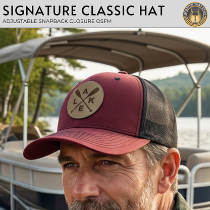 Personalized Lake Life Patch Hats, Richardson 112 Trucker Hat, Custom Logo Snapbacks, Beanies, Relaxed & Casual Hats with Patch, Fathers Day