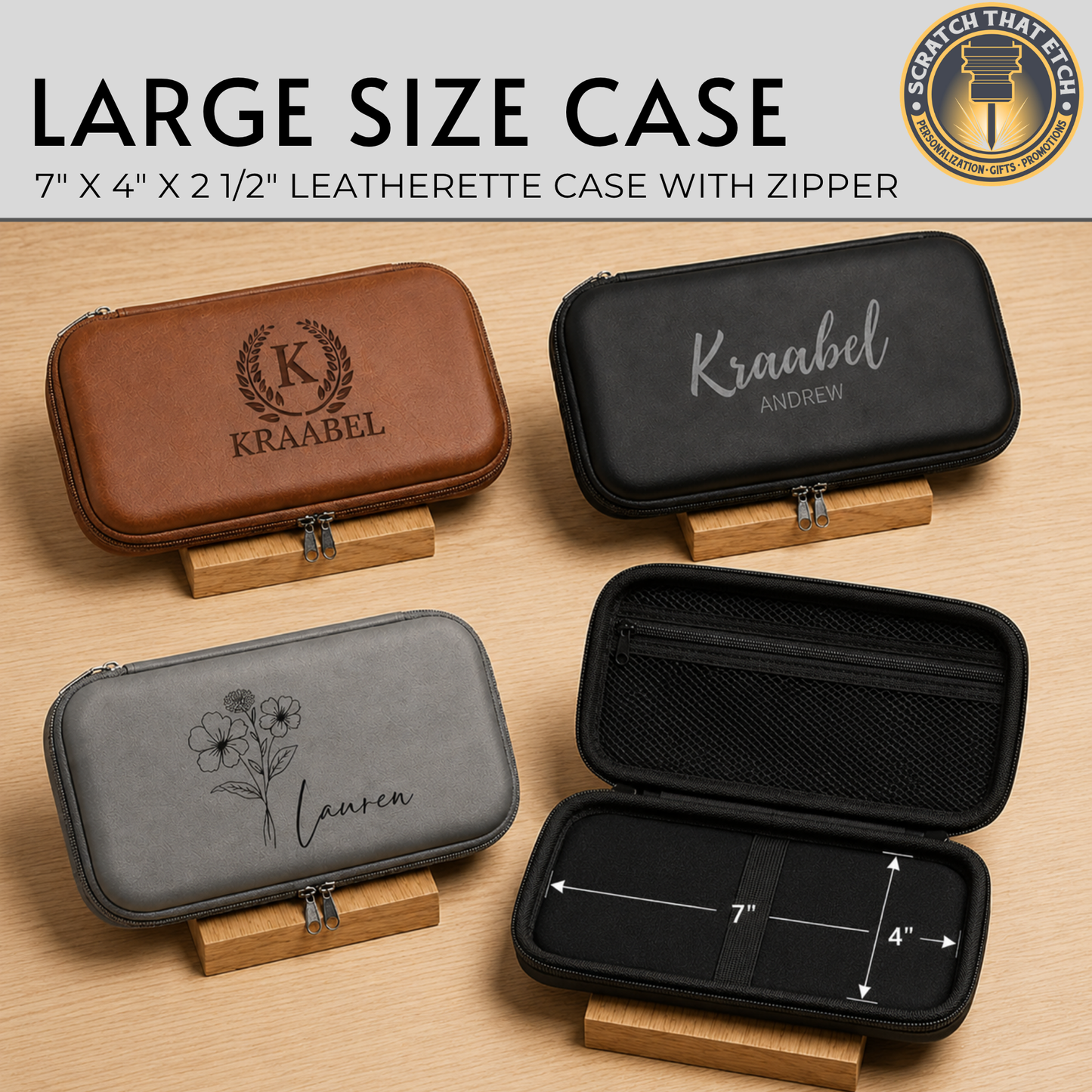 Personalized Smoke Case, Custom Engraved Odor Proof Storage Case, Smell Proof Travel Case, Vape Or Smoking Accessories Gift, Small or Large