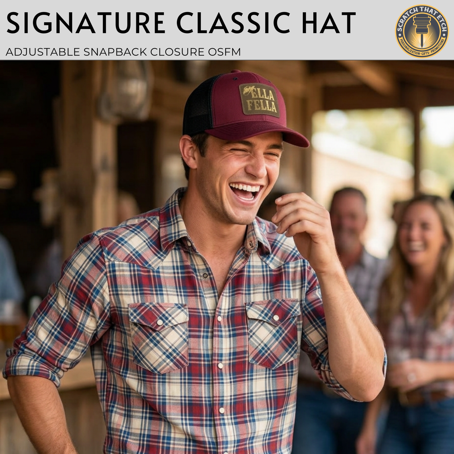 Custom Ella's Fellas Hat, Ella Fella Fan Hat, Country Music Fan Gift, Richardson 112 Trucker Hat, Custom Country Festival Hat
