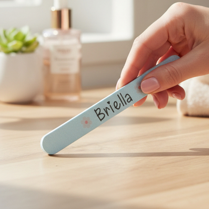 Personalized Nail File Cute Bridal Shower Favor Bachelorette Party Gift Girls Weekend Slumber Party Favors Custom Emery Board