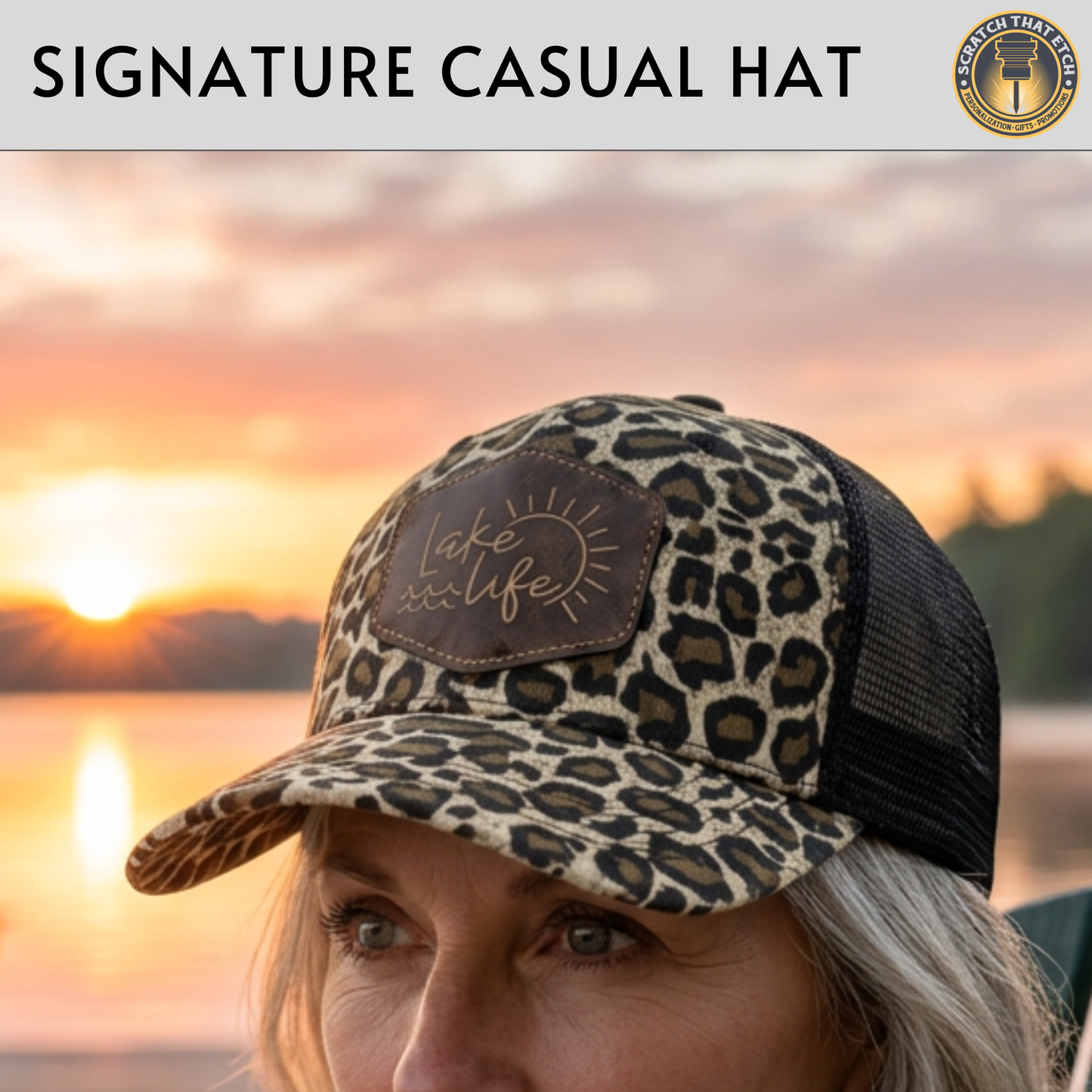 Personalized Lake Life Patch Hats, Richardson 112 Trucker Hat, Custom Logo Snapbacks, Beanies, Relaxed & Casual Hats with Patch, Fathers Day