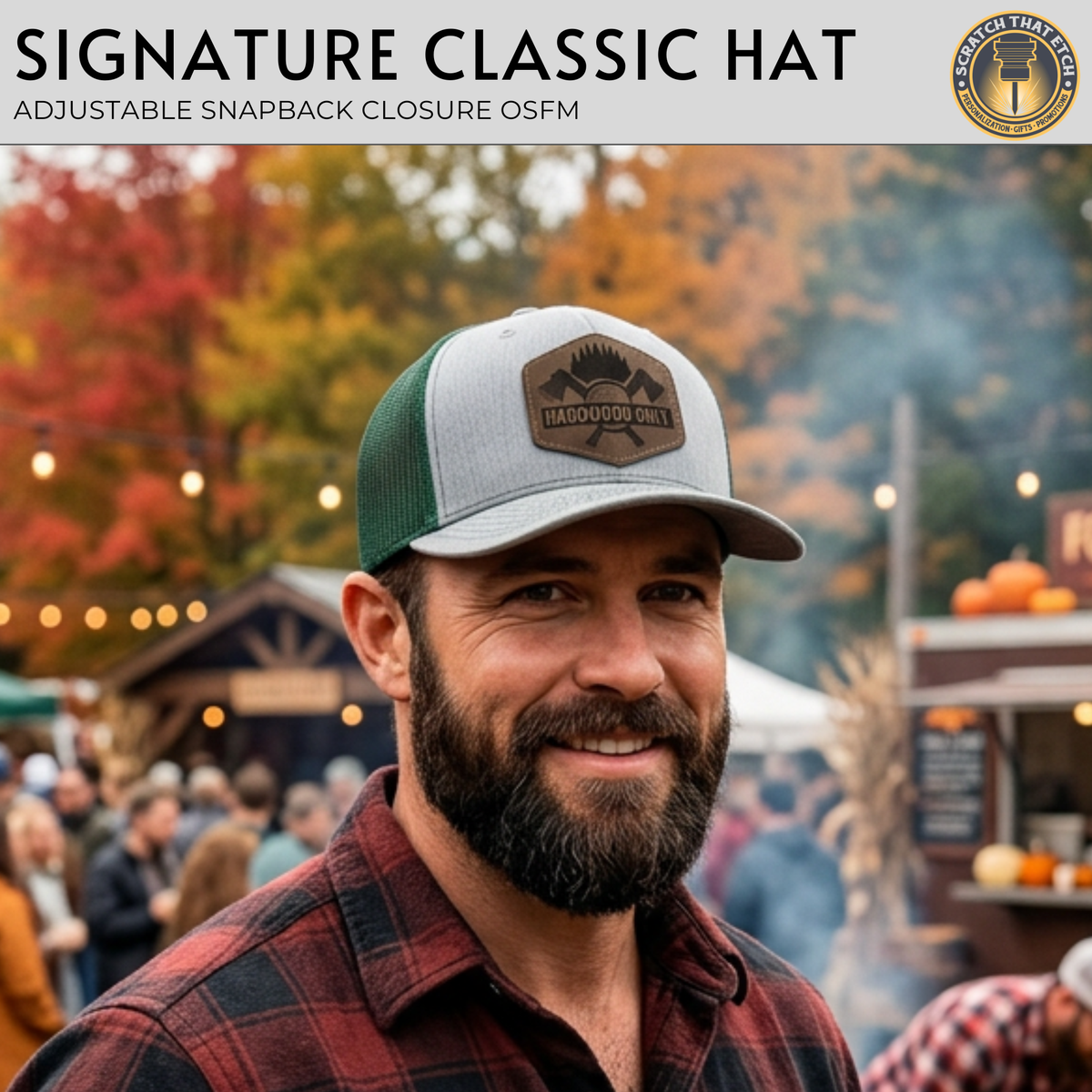 Custom Lumberjack Hardwood Hat, Lumberjack Days Trucker Hat, Custom Richardson 112 Hat & Signature Hats FOUR Designs To Choose From