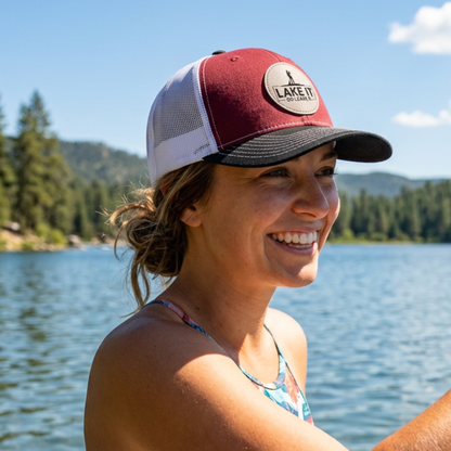 Personalized Lake Life Paddleboard Patch Hats Design, Richardson 112 Trucker Hat, Custom Logo Snapbacks, Beanies, Relaxed/ Casual Hat Choice