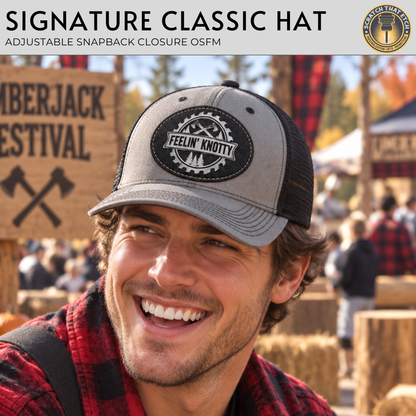 Custom Lumberjack Feel Safe Hat, Lumberjack Days Trucker Hat, Custom Richardson 112 Hat & Signature Hats FOUR Designs To Choose From