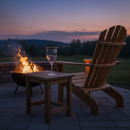 Personalized Bamboo Wineglass Covers Keep Bugs Out For Outdoor Entertaining Bonfires & Lake Life
