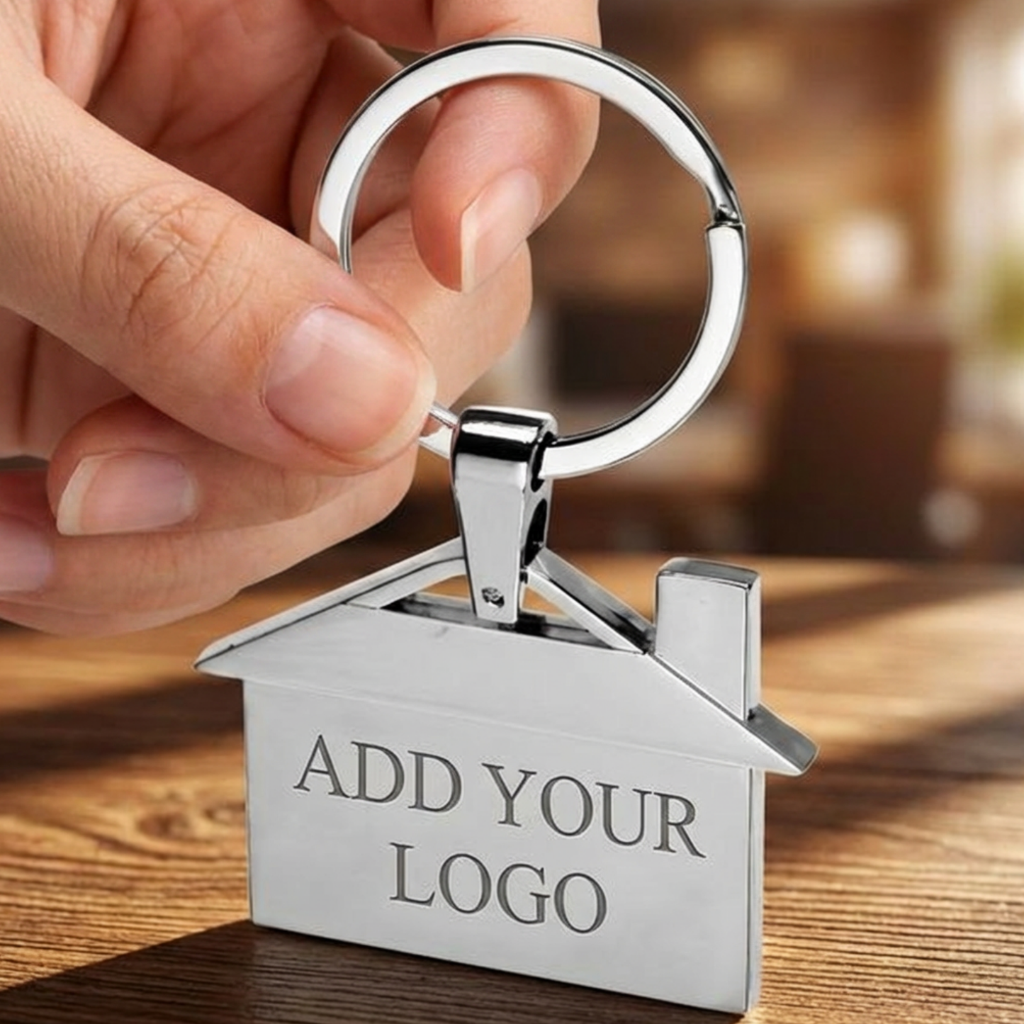 Personalized Realtor Keychain, Custom Engraved House Keychain, Realtor Business Card Keychain, Real-Estate Closing Keys, New Home, VRBO, Air BNB 1.75 W x 2.75 H Inches