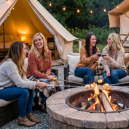 Personalized Girls Weekend Roasting Sticks, Bachelorette Bonfire Skewer, Glamping Campfire Gift, Bridesmaid Party Favor, S’mores Stick