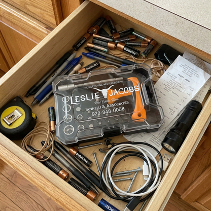 Personalized Socket & Screwdriver Tool Set Gift, Custom Travel Tool Kit For Handy Men & Handy Women and Those That Have to Adult, Small Tool Set With Name Or Fun Saying