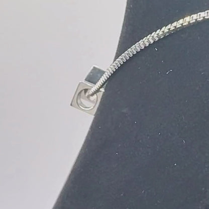 Personalized Cube Necklace with Initials for Moms with Kids Initials, Couples with Heart Emoji, BFF's,  For Ladies Young & Young at Heart