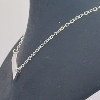 Personalized Cross Cutout Horizontal Bar Necklace In Silver Or Gold With Single Or Double Sided Personalization For Meaningful Faith Jewelry
